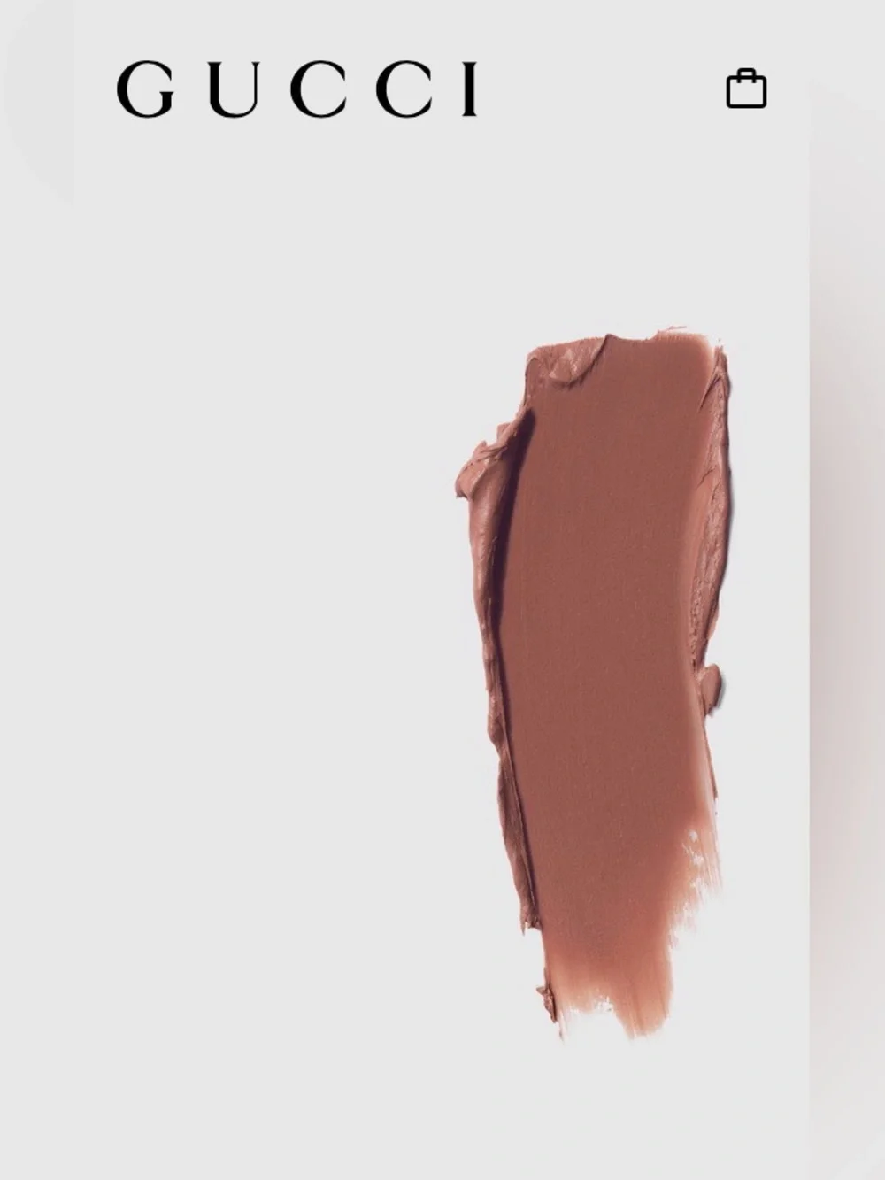 💄💋Gucci Nude Brown Moisture-Rich Lipstick Amanda Dusk